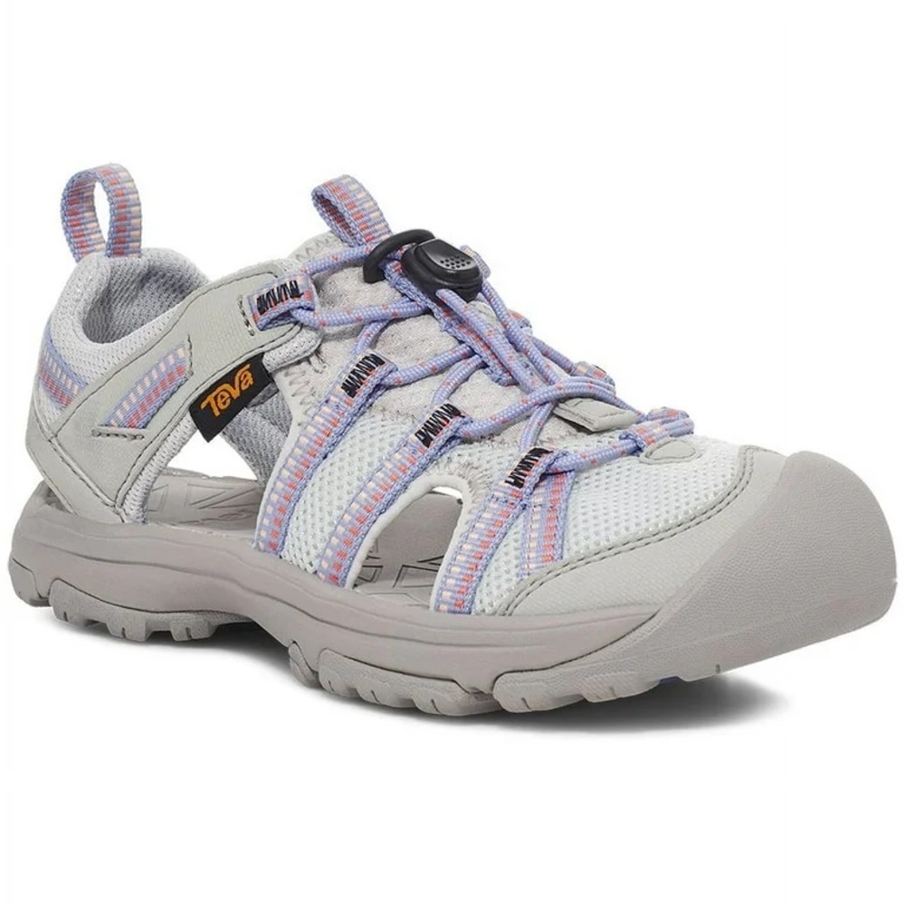 Teva Kid’s Manatee Sandal Gray and Lavender Outdoor Closed Toe Sandals Size 2